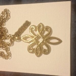 "Faith" necklace with 18 inch long chain